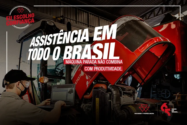 Assistência em todo o Brasil: máquina parada não combina com produtividade